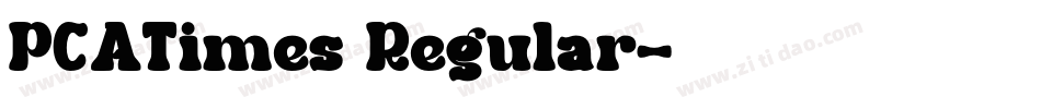 PCATimes Regular字体转换
